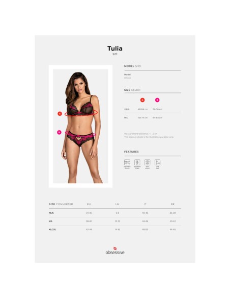 OBSESSIVE - TULIA SET DOS PIEZAS S/M