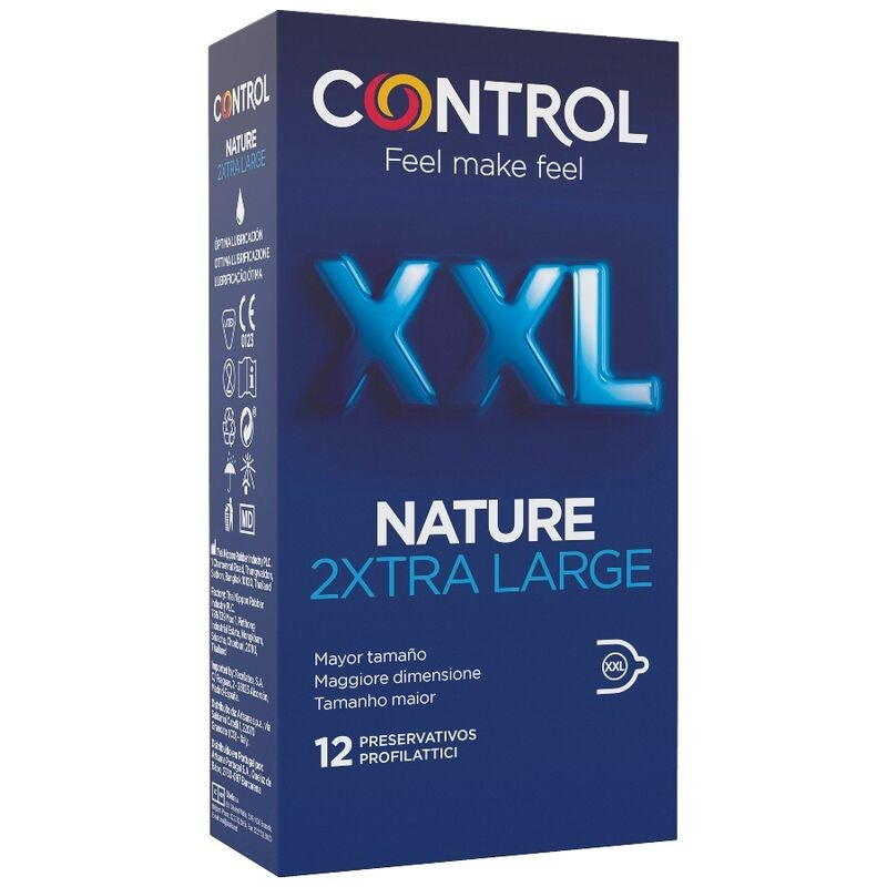 CONTROL NATURE 2XTRA LARGE PRESERVATIVOS XXL -...