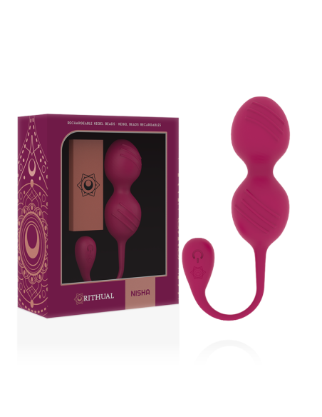 RITUAL NISHA BOLAS KEGEL RECARGABLES VIBRADORAS NEGRO