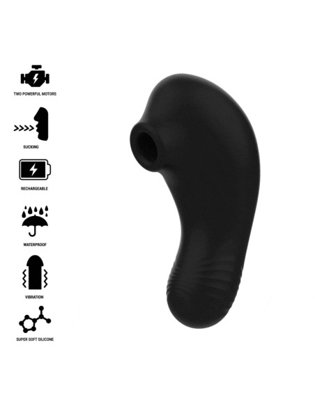 RITHUAL - SHUSHU PRO POCKET ESTIMULADOR CLITORIS 2 POTENTES MOTORES AZABACHE
