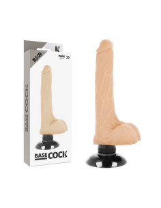 BASECOCK - VIBRADOR REALISTICO 2-1 NATURAL 18.5 CM 2