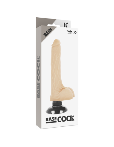 BASECOCK - VIBRADOR REALISTICO 2-1 NATURAL...