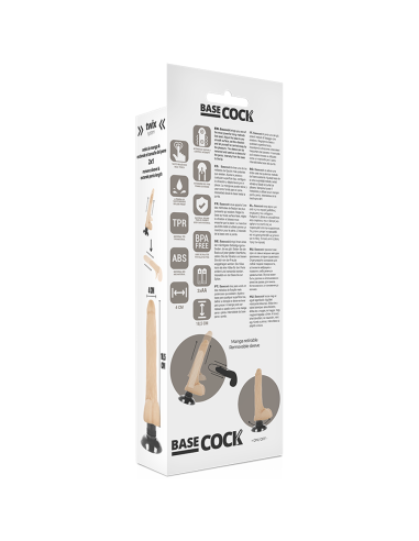 BASECOCK - VIBRADOR REALISTICO 2-1 NATURAL...
