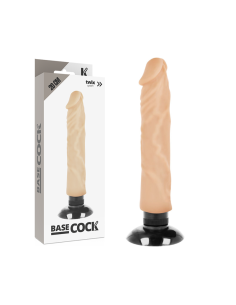 BASECOCK - VIBRADOR REALISTICO 2-1 NATURAL 20 CM 2