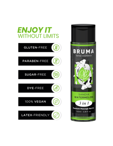 BRUMA - PREMIUM MASSAGE HOT OIL WATERMELON 3 IN...