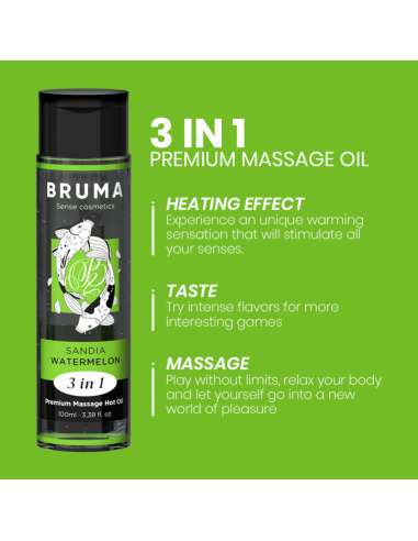BRUMA - PREMIUM MASSAGE HOT OIL WATERMELON 3 IN...