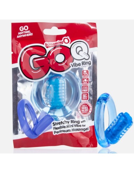 SCREAMING O - ANILLO VIBRADOR TRANSPARENTE GO Q VIBE