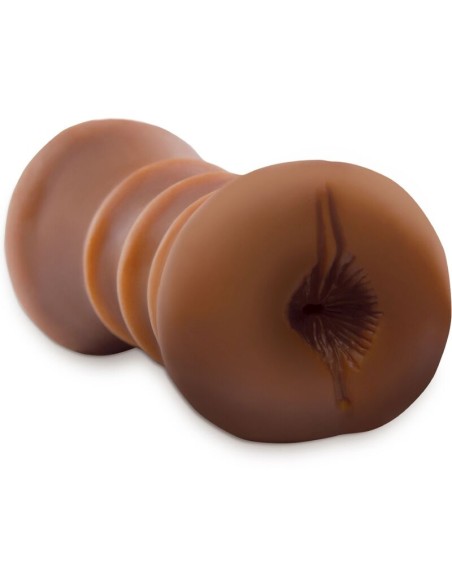 FETISH FANTASY EXTREME - MASTURBADOR REALISTICO DOBLE ENTRADO VAGINA  ANO MARRON