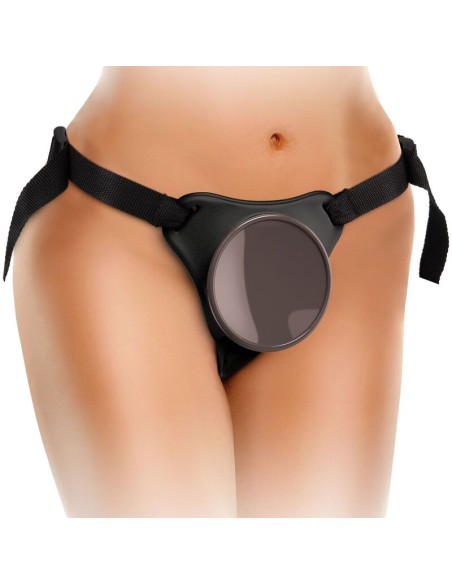 KING COCK - ELITE DELUXE ADJUSTABLE HARNESS KIT RING WITH TESTICLES  DILDO 20.3 CM