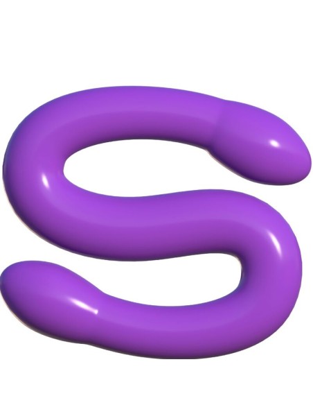 CLASSIX - DILDO DOBLE FLEXIBLE 43.7 CM MORADO