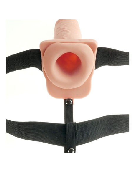 FETISH FANTASY SERIES - ARNES AJUSTABLE PENE REALISTICO CON TESTICULOS RECARGABLE Y VIBRADOR 28 CM