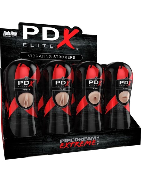 PDX ELITE - STROKER SET 12 UNITS: 6X VAGINA, 3X ANO, 3X MOUTH