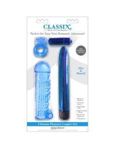 CLASSIX - KIT PARA PAREJAS CON ANILLO, FUNDA Y BALAS AZUL 2