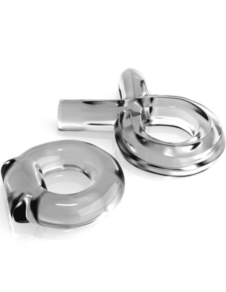 CLASSIX - SET PARA PAREJAS 2 ANILLOS PENE TRANSPARENTE