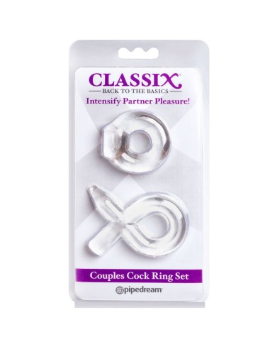 CLASSIX - SET PARA PAREJAS 2 ANILLOS PENE...