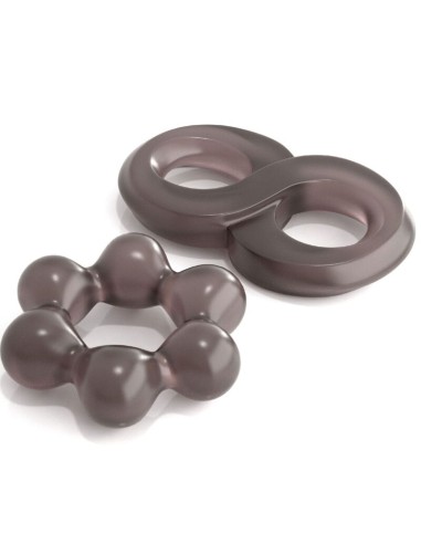 CLASSIX - SET 2 ANILLOS PENE GRIS