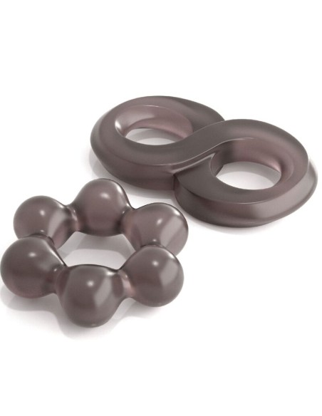 CLASSIX - SET 2 ANILLOS PENE GRIS