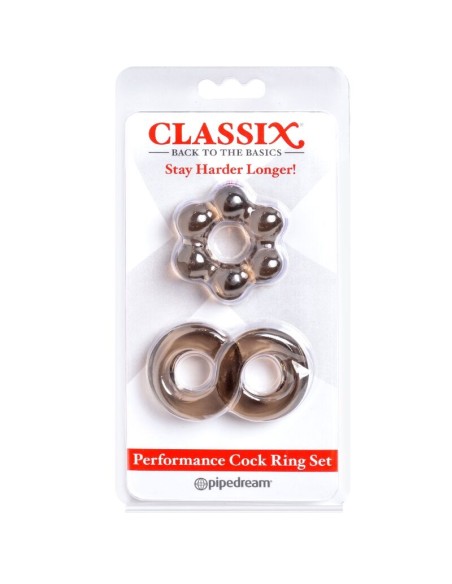 CLASSIX - SET 2 ANILLOS PENE GRIS