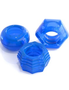 CLASSIX - SET 3 ANILLOS PENE AZUL