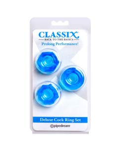 CLASSIX - SET 3 ANILLOS PENE AZUL 2