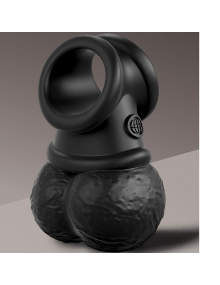 KING COCK - ELITE ANILLO CON TESTICULOS DE SILICONA VIBRADOR
