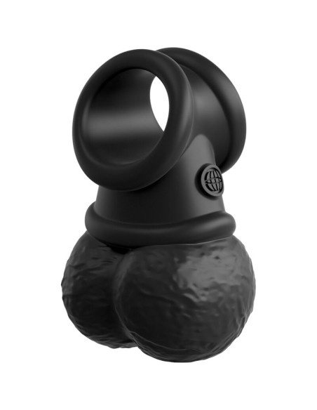 KING COCK - ELITE ANILLO CON TESTICULOS DE SILICONA