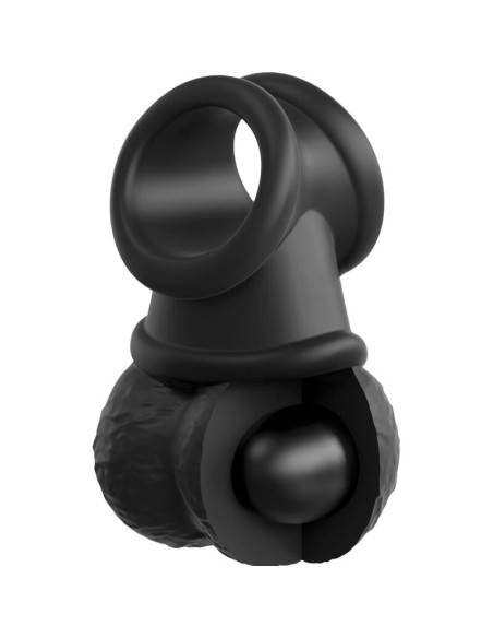 KING COCK - ELITE ANILLO CON TESTICULOS DE SILICONA