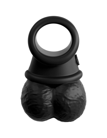 KING COCK - ELITE ANILLO CON TESTICULOS DE SILICONA