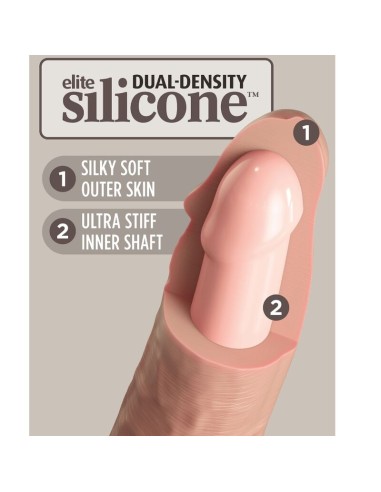 KING COCK - ELITE REALISTIC SILICONE DILDO 15.2 CM