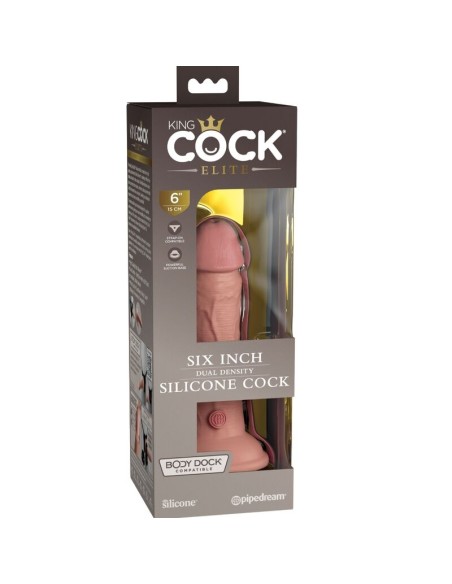 KING COCK - ELITE REALISTIC SILICONE DILDO 15.2 CM