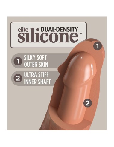KING COCK - ELITE REALISTIC SILICONE DILDO 17.8...