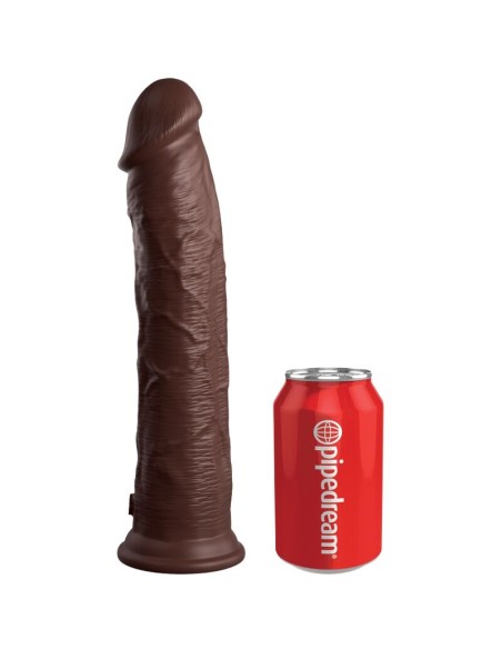 KING COCK - ÉLITE DILDO REALÍSTICO SILICONA 28 CM MARRON