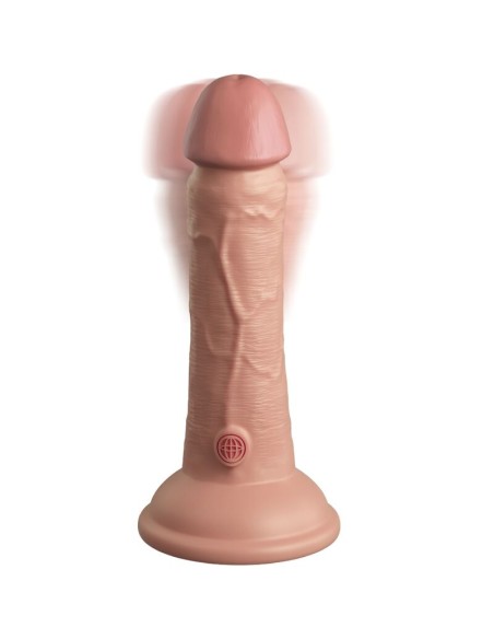 KING COCK - ELITE REALISTIC DILDO VIBRATING  SILICONE 15.2 CM