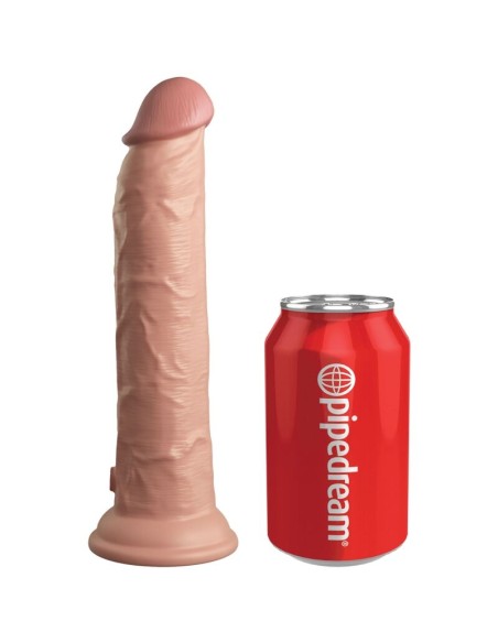 KING COCK - ELITE REALISTIC DILDO VIBRATOR  SILICONE REMOTE CONTROL 23 CM