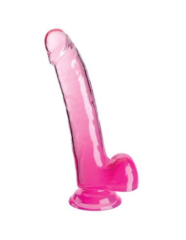 KING COCK - CLEAR DILDO WITH TESTICLES 20.3 CM...