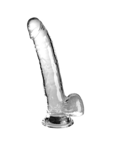 KING COCK - CLEAR DILDO CON TESTÍCULOS 20.3 CM...