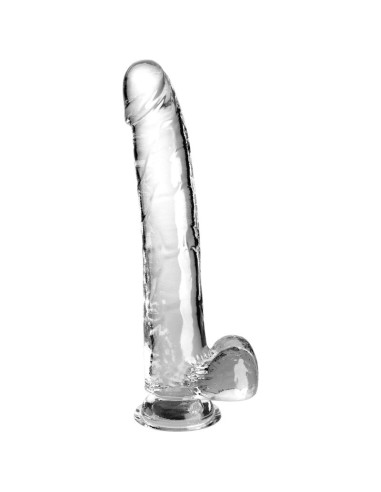 KING COCK - CLEAR DILDO WITH TESTICLES 24.8 CM...