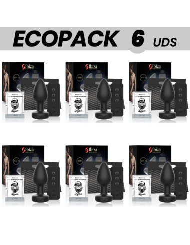 ECOPACK 6 UDS - IBIZA PLUG ANAL CONTROL REMOTO...