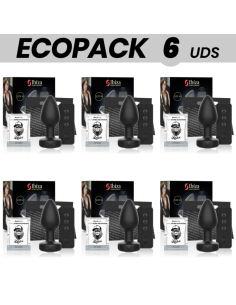 ECOPACK 6 UDS - IBIZA PLUG ANAL CONTROL REMOTO TALLA M