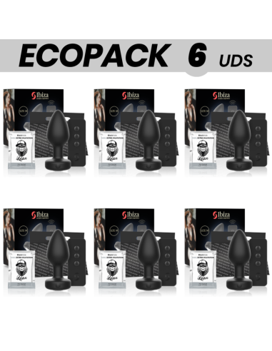 ECOPACK 6 UDS - IBIZA PLUG ANAL CONTROL REMOTO...