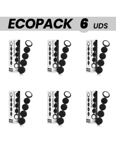 ECOPACK 6 UDS - BLACKSILVER LENNON PLUG ANAL CON BOLAS...