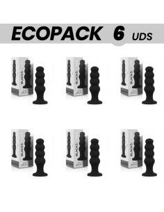 ECOPACK 6 UDS - BLACKSILVER SCOTT PLUG ANAL SILICONA...