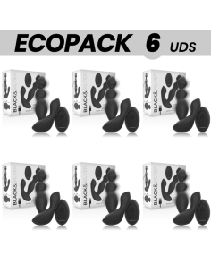 ECOPACK 6 UDS - BLACKSILVER CORA PLUG ANAL SILICONA...