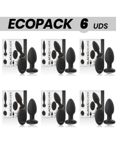 ECOPACK 6 UDS - BLACKSILVER WELLS PLUG ANAL SILICONA...