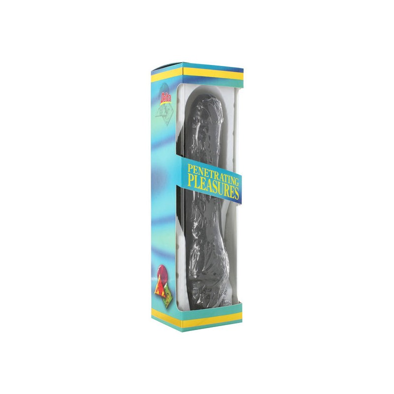 SEVEN CREATIONS - VINYL P-SHAPE VIBRATOR BLACK...