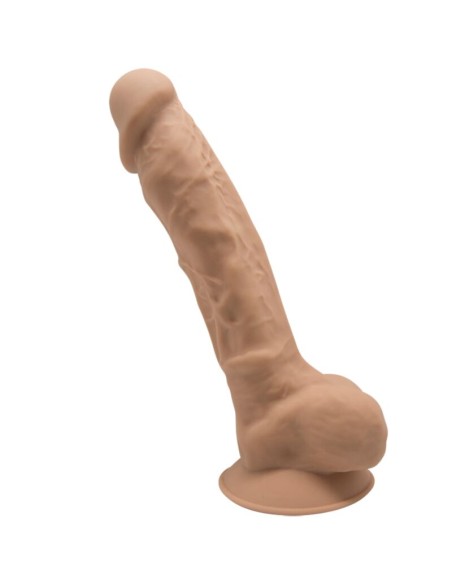 SILEXD - MODELO 1 PENE REALISTICO SILICONA PREMIUM SILEXPAN CARAMELO 17.5 CM