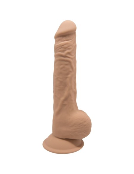 SILEXD - MODELO 1 PENE REALISTICO SILICONA PREMIUM SILEXPAN CARAMELO 24 CM