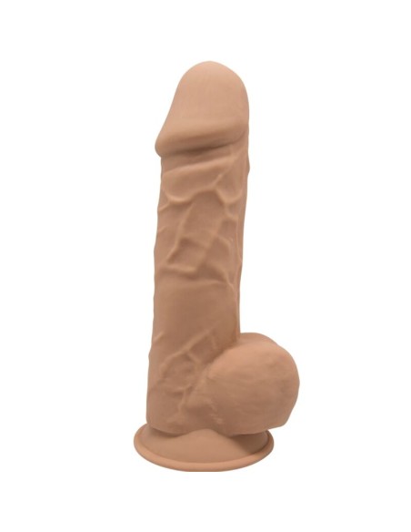 SILEXD - MODELO 1 PENE REALISTICO SILICONA PREMIUM SILEXPAN CARAMELO 21.5 CM