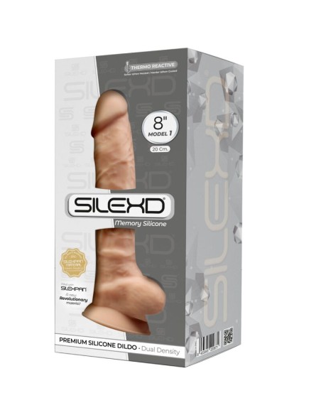 SILEXD - MODELO 1 PENE REALISTICO SILICONA PREMIUM SILEXPAN 20 CM