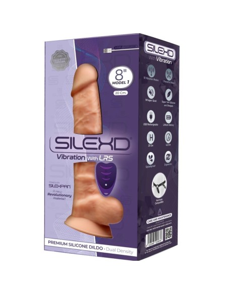 SILEXD - MODELO 1 PENE REALISTICO VIBRADOR SILICONA PREMIUM SILEXPAN CONTROL REMOTO 20 CM